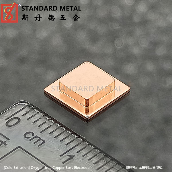Cold Extrusion TU1 Oxygen-free Copper Square Electrode 